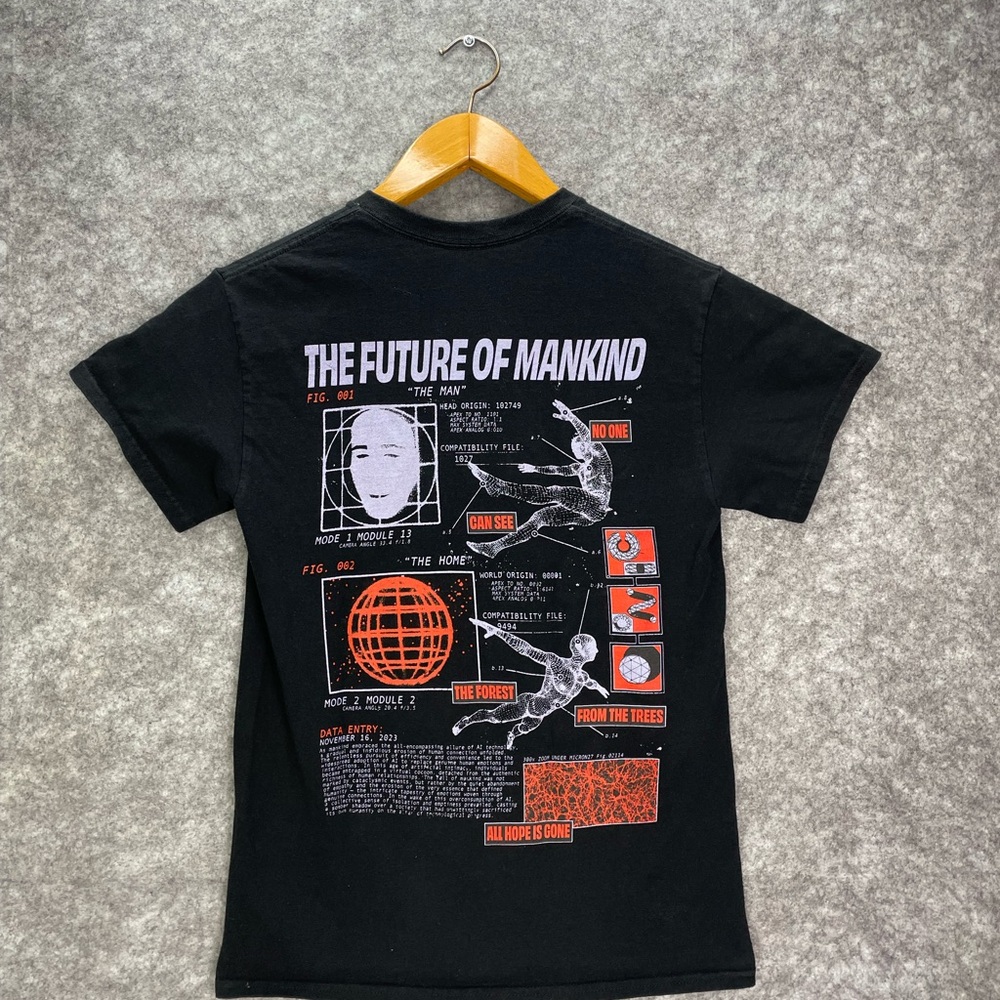 Vitriol Future Of Man Mens Black Short Sleeve T Shirt Size Small - Picture 8 of 11
